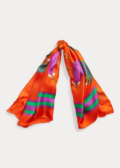 Women's Ralph Lauren Madison Silk Twill Scarf | 213408DKH